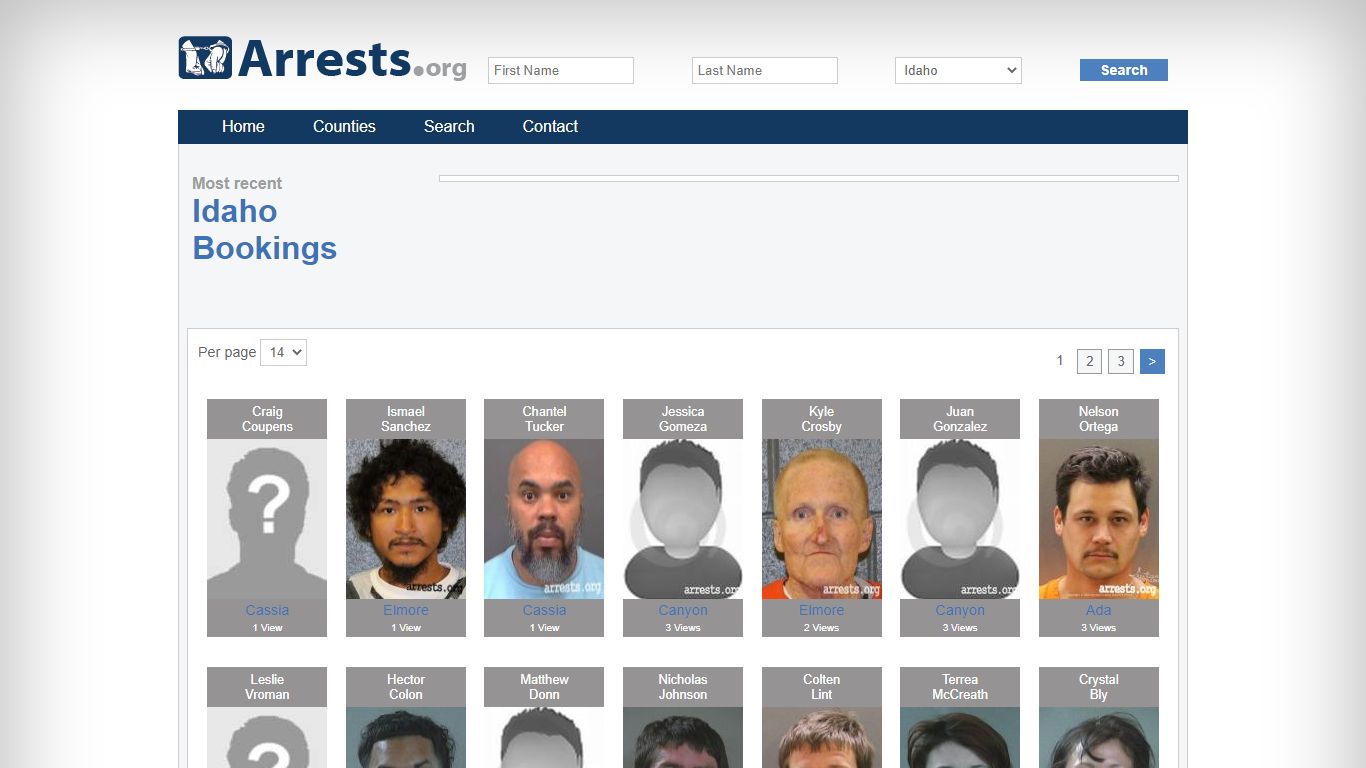 Idaho Arrests and Inmate Search